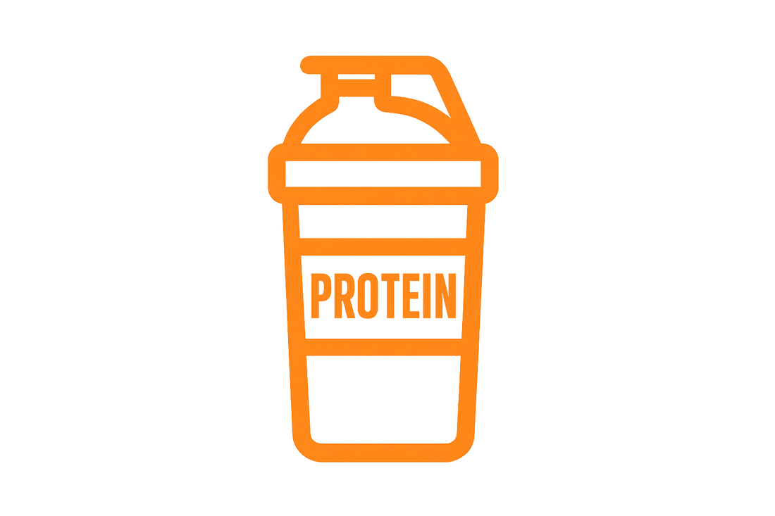 protein shake pictogram in #ff8224
